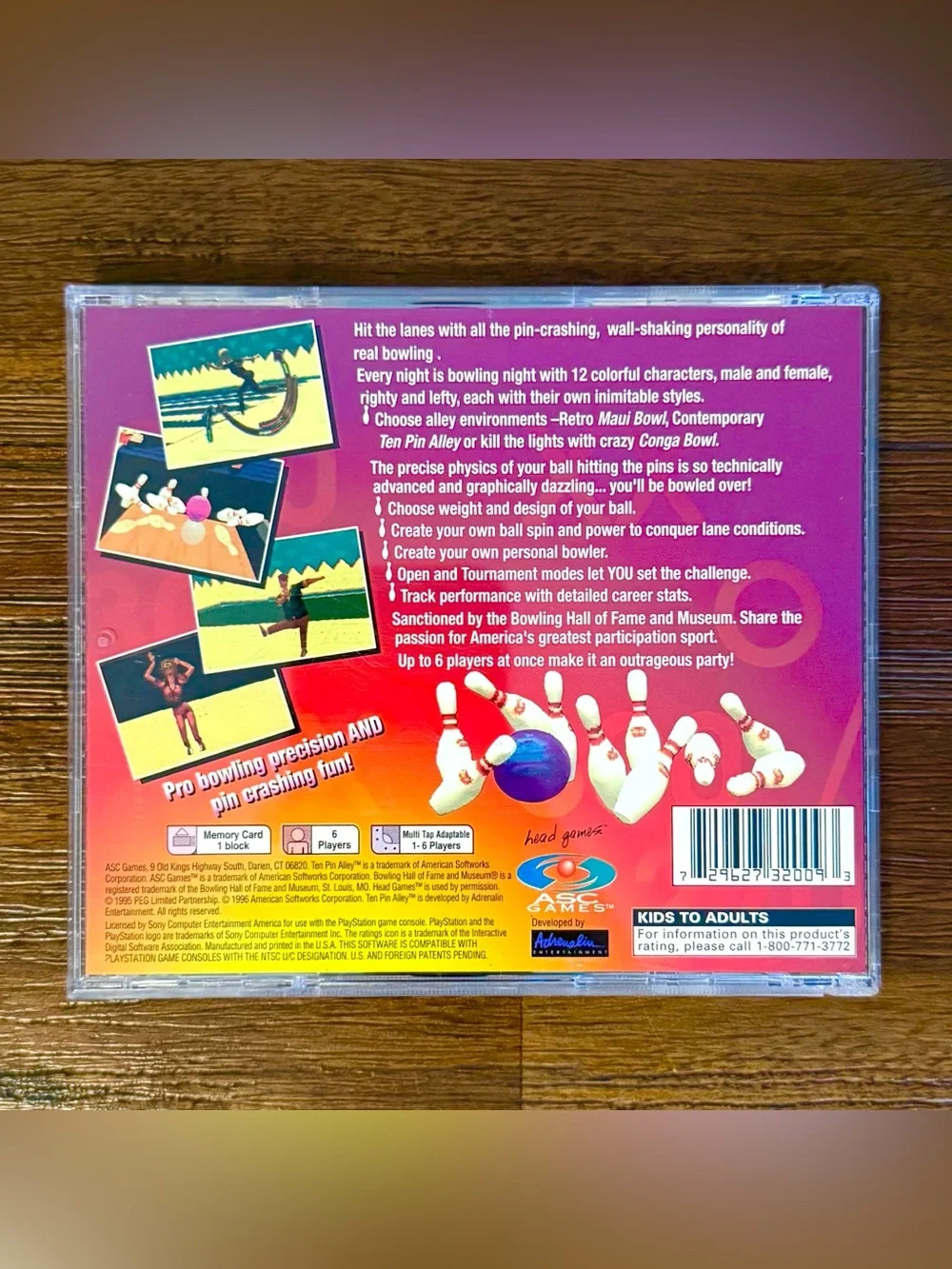 Ten Pin Alley Sony PlayStation PS1 CIB Tested GOAT Bowling Iconic Classic Game